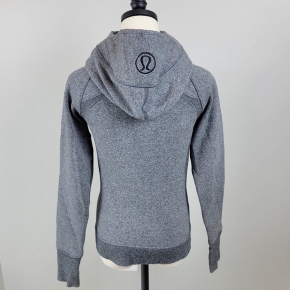 Lululemon Scuba Full-Zip Hoodie Grey Size 4 - Picture 6 of 8